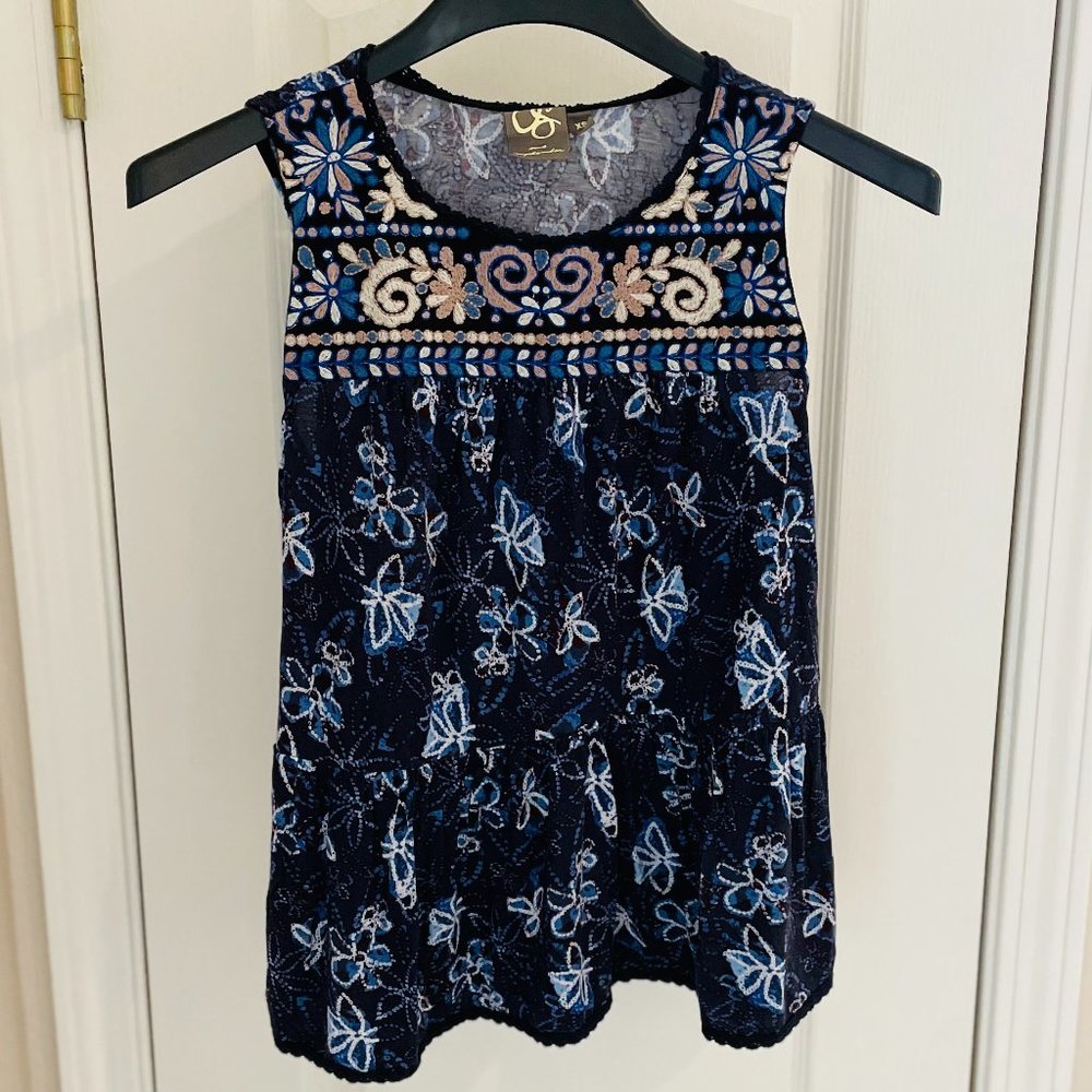 Anthropologie One September Embroidered Top - NWOT